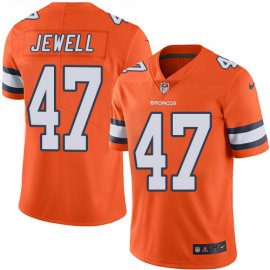 Nike Denver Broncos #47 Josey Jewell Orange Mens Stitched NFL Limited Rush Jersey