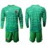 Mexico Blank Green Long Sleeves Goalkeeper Soccer Country Jersey