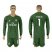 Real Madrid #1 I Casillas Green Goalkeeper Long Sleeves Soccer Club Jersey