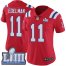 Nike New England Patriots #11 Julian Edelman Red Alternate Super Bowl LIII Bound Womens Stitched NFL Vapor Untouchable Limited Jersey