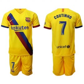 Barcelona #7 Coutinho Away Soccer Club Jersey