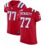 Nike New England Patriots #77 Michael Bennett Red Alternate Mens Stitched NFL Vapor Untouchable Elite Jersey