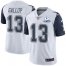 Nike Dallas Cowboys #13 Michael Gallup White Mens Stitched With Established In 1960 Patch NFL Limited Rush Jersey