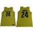 Oregon Ducks #24 Dillon Brooks Yellow Basketball PAC-12 Patch Stitched NCAA Jersey