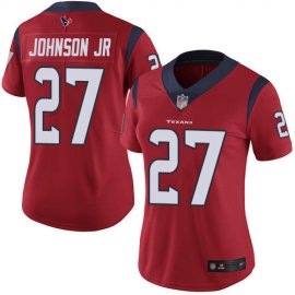 Nike Houston Texans #27 Duke Johnson Jr Red Alternate Womens Stitched NFL Vapor Untouchable Limited Jersey