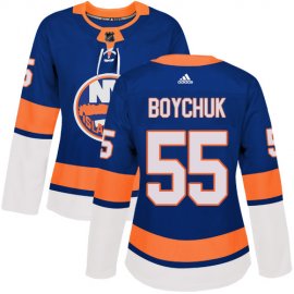 Adidas New York Islanders #55 Johnny Boychuk Royal Blue Home Authentic Womens Stitched NHL Jersey