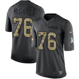 Nike Atlanta Falcons #76 Kaleb McGary Black Mens Stitched NFL Limited 2016 Salute To Service Jersey