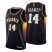 Phoenix Phoenix Suns #14 Landry Shamet Mens Nike Black 2021/22 Swingman NBA Jersey – City Edition Mens