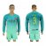 Barcelona #3 Pique Sec Away Long Sleeves Soccer Club Jersey