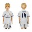 Real Madrid #14 Casemiro White Home Kid Soccer Club Jersey
