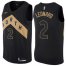 Mens Nike Toronto Raptors #2 Kawhi Leonard Black NBA Swingman City Edition Jersey