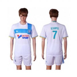 Marseille #7 Ocampos Home Soccer Club Jersey