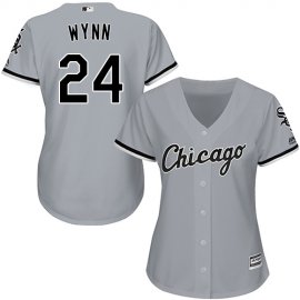Chicago White Sox #24 Early Wynn Grey Road Womens Stitched MLB Jersey