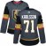 Adidas Vegas Golden Knights #71 William Karlsson Grey Home Authentic Womens Stitched NHL Jersey