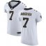 Nike New Orleans Saints #7 Morten Andersen White Mens Stitched NFL Vapor Untouchable Elite Jersey