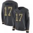 Nike San Francisco 49ers #17 Emmanuel Sanders Anthracite Salute to Service Womens Stitched NFL Limited Therma Long Sleeve Jersey