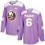 Adidas New York Islanders #6 Ryan Pulock Purple Authentic Fights Cancer Stitched NHL Jersey