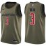 Mens Nike Washington Wizards #3 Bradley Beal Green Salute to Service NBA Swingman Jersey