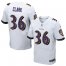 Nike Baltimore Ravens #36 Chuck Clark White Mens Stitched NFL New Elite Jersey