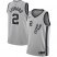 Mens Nike San Antonio Spurs #2 Kawhi Leonard Silver Statement Edition NBA Swingman Jersey