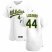 Oakland Athletics #44 Jesus Luzardo Mens Nike White Home 2020 Authentic Player MLB Jersey