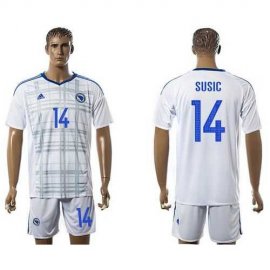 Bosnia Herzegovina #14 Susic Away Soccer Country Jersey