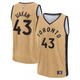 Pascal Siakam Toronto Raptors Fanatics Branded Unisex 2023/24 Fast Break Jersey – Gold – City Edition