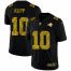 Los Angeles Rams #10 Cooper Kupp Mens Nike Leopard Print Fashion Vapor Limited NFL Jersey Black