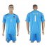 Italy #1 Buffon Blue Goalkeeper Soccer Country Jersey