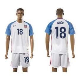 USA #18 Wood Home Soccer Country Jersey