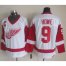 Detroit Red Wings #9 Gordie Howe White CCM Throwback Stitched NHL Jersey