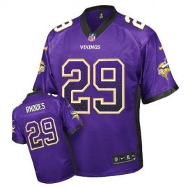 Nike Minnesota Vikings #29 Xavier Rhodes Purple Team Color Mens Stitched NFL Elite Drift Fashion Jersey