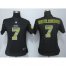 Nike Pittsburgh Steelers #7 Ben Roethlisberger Black Team Color Womens Stitched NFL Elite Strobe Jersey