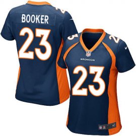 Nike Denver Broncos #23 Devontae Booker Blue Alternate Womens Stitched NFL New Elite Jersey