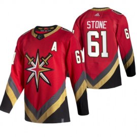 Vegas Golden Knights #61 Mark Stone Red Mens Adidas 2020-21 Reverse Retro Alternate NHL Jersey