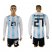 Argentina #27 Rodriguez Home Long Sleeves Soccer Country Jersey