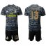 Real Madrid #13 Courtois Black Goalkeeper Soccer Club Jersey