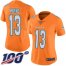 Nike Miami Dolphins #13 Dan Marino Orange Womens Stitched NFL Limited Rush 100th Season Jersey