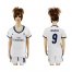 Womens Real Madrid #9 Benzema Home Soccer Club Jersey