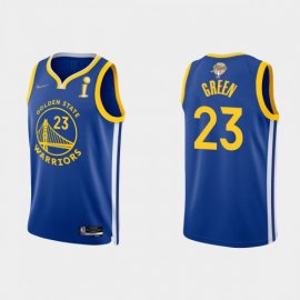 Golden State Golden State Warriors #23 Draymond Green Mens Nike Blue 2021-22 NBA Finals Champions Swingman Jersey Mens