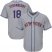 New York Mets #18 Darryl Strawberry Grey Cool Base Stitched Youth MLB Jersey