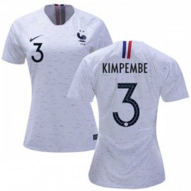 Womens France #3 Kimpembe Away Soccer Country Jersey