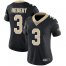 Nike New Orleans Saints #3 Bobby Hebert Black Team Color Womens Stitched NFL Vapor Untouchable Limited Jersey