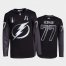 Adidas Tampa Bay Lightning #77 Victor Hedman Mens 2022 Stanley Cup Final Patch Alternate Authentic NHL Jersey – Black Mens