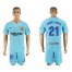 Barcelona #21 Andre Gomes Away Soccer Club Jersey