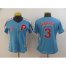 Philadelphia Phillies #3 Bryce Harper Light Blue Alternate Cooperstown Womens Stitched MLB Jersey
