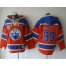 Edmonton Oilers #99 Wayne Gretzky Orange Sawyer Hooded Sweatshirt Stitched NHL Jersey