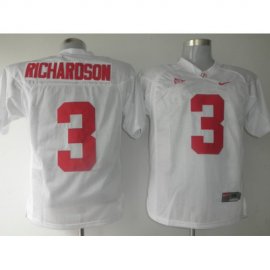 Alabama Crimson Tide 3 Trent Richardson White NCAA Jerseys