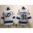 Adidas Tampa Bay Lightning #91 Steven Stamkos White Road Authentic Stitched Youth NHL Jersey