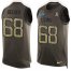 Nike Detroit Lions #68 Taylor Decker Green Mens Stitched NFL Limited Salute To Service Tank Top Jersey